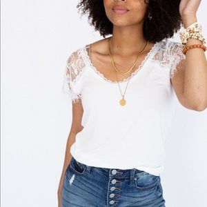 White lace top